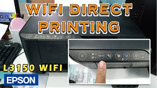 EPSON L3150  WIFI DIRECT PRINTING TUTORIALPart1 Tagalog [upl. by Pang]