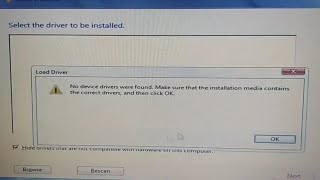 How to fix no driver were found windows 7 while installation [upl. by Sucrad693]