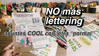 NO SOLO EXISTE EL LETTERING  apuntes bonitos sin lettering 🤠 [upl. by Aihtiekal]