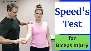 Speeds Test Biceps Tendinitis Test [upl. by Ykcub]