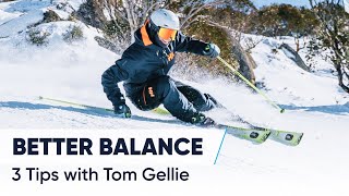 HOW TO SKI STEEPER SLOPES  3 Tips For Better Balance [upl. by Shrier]