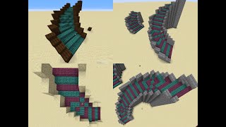 Curved Staircase Minecraft Tutorial [upl. by Fenner]