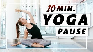 Yoga Flow Anfänger und Mittelstufe  10 Minuten Entspannung Dehnung amp Kraft [upl. by Ivanna]