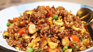 BETTER THAN TAKEOUT AND EASY Chinese Chicken Fried Rice Recipe [upl. by Ausoj807]