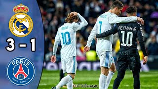 Real Madrid v PSG 3  1 ➤ Extended Highlights 2018 [upl. by Dnalrah644]