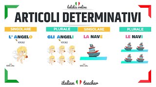 ARTICOLI DETERMINATIVI  easy exercises  Grammar  Italian for Beginners [upl. by Emaj971]