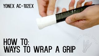 How To Wrap a Badminton Racket with Grip  YumoTube [upl. by Mikkanen]