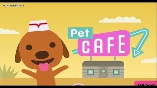 Sago Mini Pet Cafe Part 1  best iPad app demo for kids  Ellie [upl. by Haelhsa]