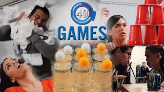 Minute to Win It Games The 40 Greatest Party Games PART 1 [upl. by Keily323]