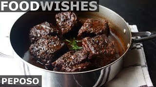 Peposo  Tuscan Black Pepper Beef  Food Wishes [upl. by Ferrand534]