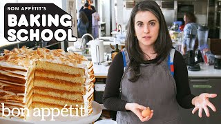 Claire Teaches You Cake Baking Lesson 1  Baking School  Bon Appétit [upl. by Esoj548]