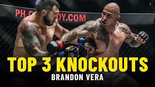 Brandon Veras Top 3 Knockouts  ONE Highlights [upl. by Zenger204]