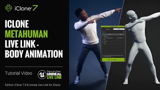 iClone MetaHuman Live Link Part 3 Body Animation for UE4 [upl. by Yniattirb595]