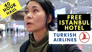 Turkish Airlines Economy Review  FREE Transit HOTEL  New ISTANBUL AIRPORT tour [upl. by Eaj]