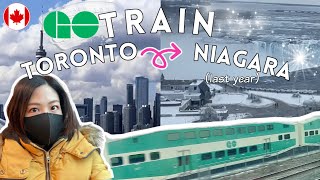 GO Train from Toronto to Niagara Falls  Living in Canada [upl. by Anahsar61]