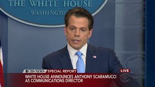 Anthony Scaramucci Press Conference [upl. by Delacourt833]