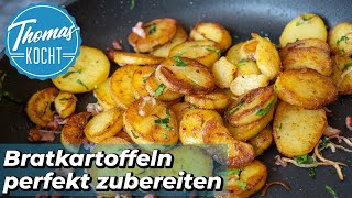 Die perfekten Bratkartoffeln zubereiten  Thomas kocht [upl. by Cerracchio644]