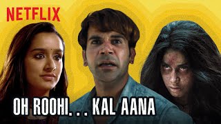 Roohi And Stree Funniest Scenes  Rajkummar Rao Janhvi Kapoor amp Varun Sharma  Netflix India [upl. by Leyla]