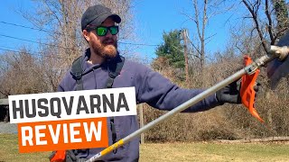 Husqvarna 525RX Brush Cutter Review [upl. by Hterrag]