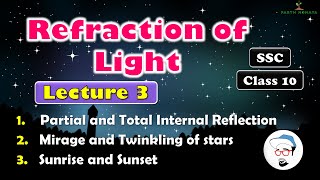 Refraction of Light Class 10 SSC  Lecture 3  Maharashtra state board Science 1 [upl. by Brandise122]