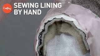 Inserting a Jacket Lining By Hand  Sewing Tutorial with Alison Smith [upl. by Ploch]