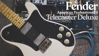 Fender American Professional II Telecaster Deluxe  ReviewDemo [upl. by Anaujik538]