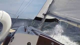 Cape Dory 22 beating to windward [upl. by Vey]