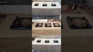 How to make Multiple Mud Stove। Village chulha making viral Shorts [upl. by Zerlina440]