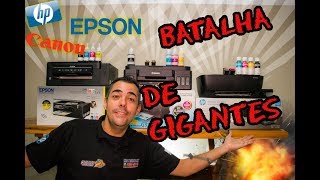 Comparativo Impressoras Tanque de Tinta Canon Epson e HP  Discovery Papelaria [upl. by Seldon]