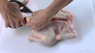 How To Butterfly Chicken  MyRecipes [upl. by Ahsuatan]