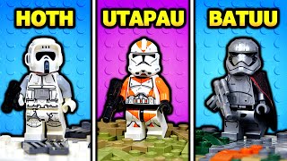 I built 3 Star Wars Bases in LEGO [upl. by Iderf257]