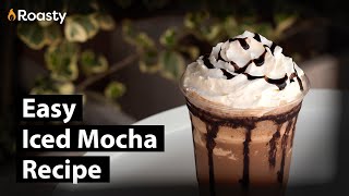 How To Make An Iced Mocha Easy Iced Mocha Recipe [upl. by Yasnyl]