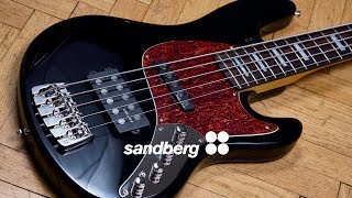 Sandberg California TM5 Black High Gloss Bass Demo [upl. by Nnayllehs533]