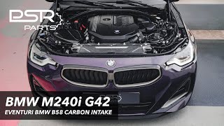 BMW G42 M240i  Eventuri Carbon Intake Blow Off Sound [upl. by Pauly]