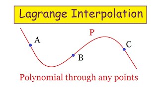 Lagrange Interpolation [upl. by Nedak]