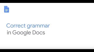 Correct grammar in Google Docs [upl. by Devol]