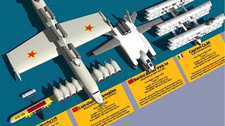 Crazy Seaplanes Type and Size Comparison 3D [upl. by Ludwog766]