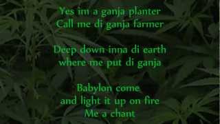 Marlon Asher  Ganja Farmer Ganja Farmer Riddim lyrics on screen [upl. by Priscella]