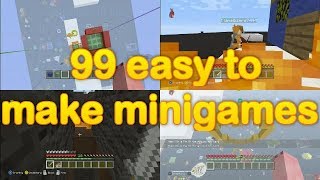 Minecraft  99 easy to make minigames 3 easy to make minigames SUPER CUT 99 minigame ideas [upl. by Androw994]