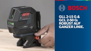 Bosch Professional GLL 215 G und GCL 250 G Robust auf ganzer Linie [upl. by Enilamme]