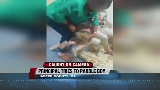 Principal tries to paddle student [upl. by Kartis479]