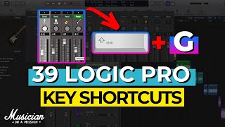 The 39 Logic Pro Key Shortcuts for Faster Mixes [upl. by Edik]