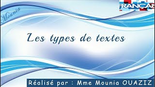 Les différents types de textes [upl. by Ettenhoj]