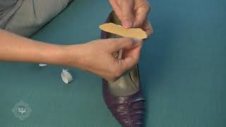 How To Put Heel Inserts Into Your Shoe  How To Apply Foot Petals [upl. by Grail818]