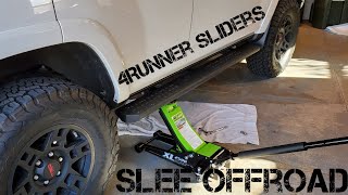 Slee Offroad 4Runner Sliders Install [upl. by Nehgaem24]