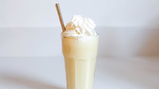 Vanilla Milkshake Recipe  2 Ingredients Only [upl. by Essyla352]