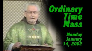 Monday January 14 2002  Fr Angelus Shaughnessy Mass on EWTN  Number 1 [upl. by Ahseyk78]