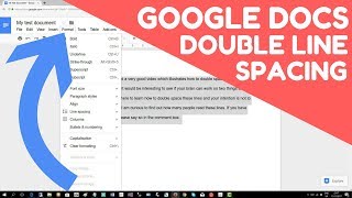 How To Double Space In Google Docs [upl. by Wildon]