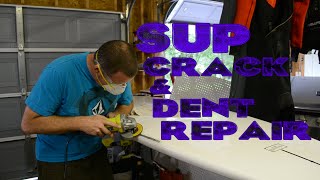 How to Repair Crack or Ding in SUP and Surfboard [upl. by Ainos]