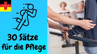 30 Sätze für die Pflegekraft Mobilisation des Patienten  Deutsch lernen [upl. by D'Arcy]